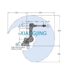 หุ่นยนต์ Yaskawa ที่ใช้ในอุตสาหกรรมพร้อมแขนหุ่นยนต์ 6 แกนน้ำหนักบรรทุก 88 กก. หุ่นยนต์เชื่อม