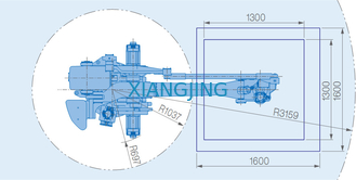 ใช้แขนหุ่นยนต์ 4 แกน YASKAWA MPL160-100 II เครื่องหยิบและวาง 100 กก. น้ำหนักบรรทุก 3159 มม. แขนหุ่นยนต์อุตสาหกรรม
