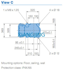 MPX1950 ใช้หุ่นยนต์ Yaskawa สำหรับงานจิตรกรรม 7 กก. น้ำหนักบรรทุก 1450 มม. แขนหุ่นยนต์
