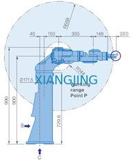 หุ่นยนต์หยิบและวางอุตสาหกรรม YASKAWA SDA5F 5 กก. น้ำหนักบรรทุก 845 มม. แขน Robots