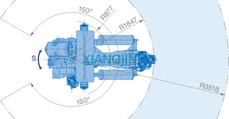 GP400R หุ่นยนต์ Yaskawa มือสองสำหรับหยิบและวาง 400kg Payload 3518mm Arm Robots
