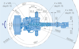 YASKAWA GP600 ใช้แขนหุ่นยนต์สำหรับหยิบและวาง 600kg Payload