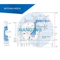 AR2010 ใช้หุ่นยนต์ Yaskawa 12 กก. น้ำหนักบรรทุก 2010 มม. แขนหุ่นยนต์อุตสาหกรรม