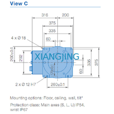 AR2010 ใช้หุ่นยนต์ Yaskawa 12 กก. น้ำหนักบรรทุก 2010 มม. แขนหุ่นยนต์อุตสาหกรรม