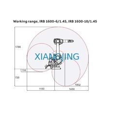 IRB 1600 เครื่องบรรจุที่ใช้แล้วพร้อมแขนหุ่นยนต์อุตสาหกรรม 6 แกนสำหรับการบรรจุ
