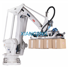 IRB 660 หุ่นยนต์ ABB มือสองพร้อมแท่นวางสินค้า 180 Kg หุ่นยนต์อุตสาหกรรม Palletizer Robot