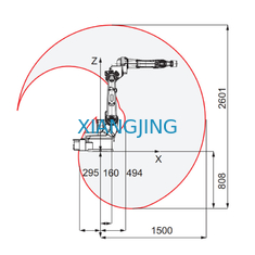 ABB 6 Axis หุ่นยนต์เชื่อมที่ใช้แล้ว IRB 1520ID Robot Welding Machine น้ำหนักบรรทุก 4 Kg