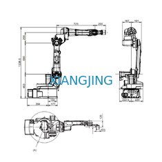 ABB 6 Axis หุ่นยนต์เชื่อมที่ใช้แล้ว IRB 1520ID Robot Welding Machine น้ำหนักบรรทุก 4 Kg