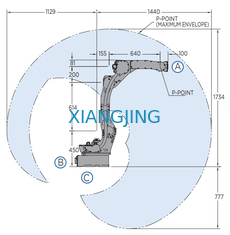 เครื่องเชื่อมและไฟฉายเชื่อม Mig สำหรับหุ่นยนต์อุตสาหกรรม YASKAWA ที่ทรงพลัง หุ่นยนต์เชื่อมอาร์คแขนหุ่นยนต์ 6 แกน