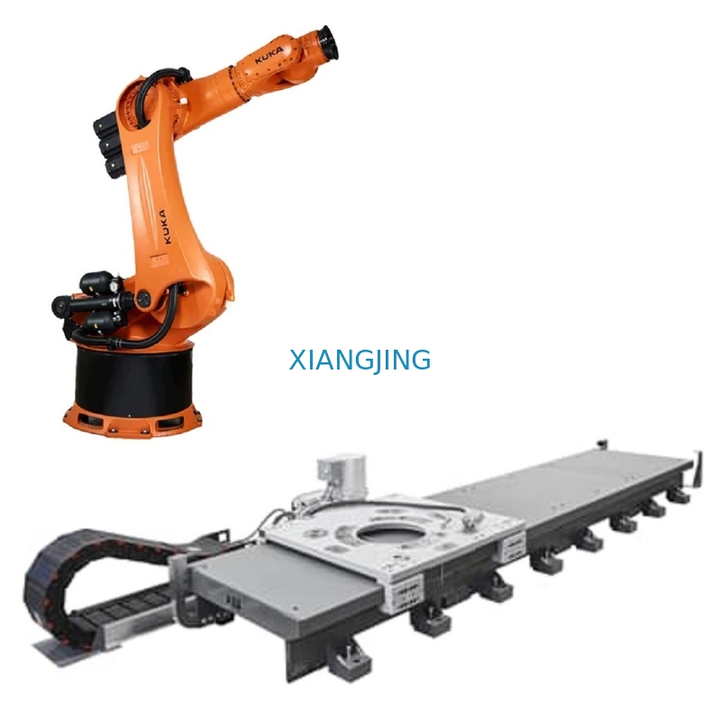 รางเชิงเส้นหุ่นยนต์ GBS ของจีนสำหรับแขนหุ่นยนต์เชื่อม Kuka KR70 มือสอง